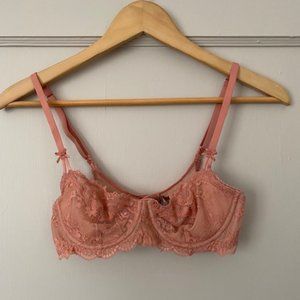 Victoria's Secret Dream Angels Wicked Unlined Lace Bra Balconette Bra- Size 34B